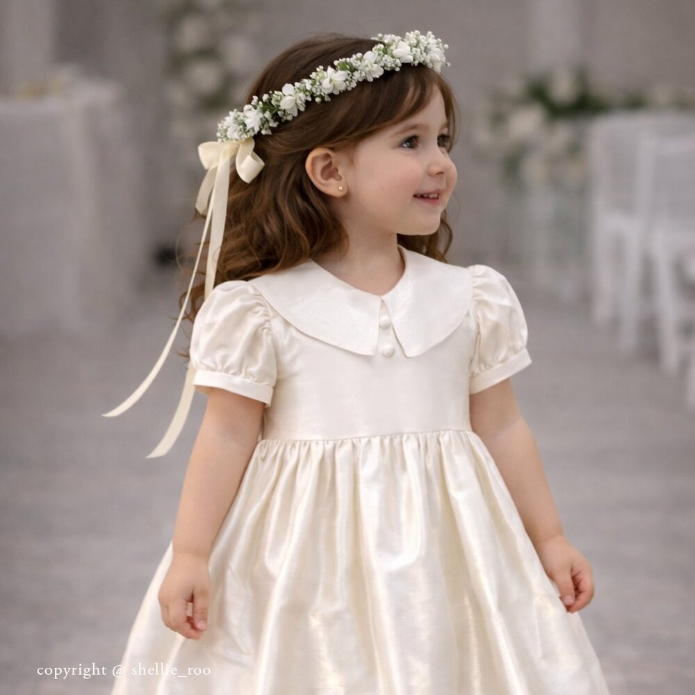 Ivory Silk Special Occasion Gown Flower Girl Dupioni 24 Months/2T RARE FIND NWT - Picture 2 of 9